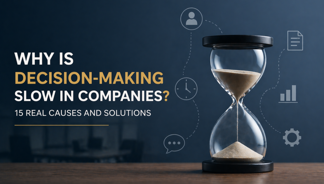 HR Option Why is decision-making slow in companies? In many organizations, slow decision-making has become almost normal. However, this leads to both time loss and financial inefficiency, especially in competitive markets. Below is a complete picture combining real-world factors commonly seen in both local and global companies. 1. Poor coordination between procurement and internal stakeholders When departments fail to communicate properly, processes bounce back and forth repeatedly. This leads to delays and inefficiency in decision-making. 2. Frequently changing internal priorities When company priorities shift too often, decisions remain incomplete. Teams lose focus, and the same processes restart multiple times. 3. Limited availability of top management When approvals depend heavily on senior leadership, their busy schedules slow everything down. This is especially common in contracts and partnerships. 4. Lack of competence in execution-level employees If the responsible employee lacks knowledge, gathering the required information takes longer. This results in repeated clarifications and delays. 5. Unclear definition of needs When a company does not clearly understand its needs, decision-making becomes difficult. For example, buying a service based on trends rather than real need causes hesitation. 6. Bureaucratic and outdated structures Too many approval layers slow down decisions significantly. Even simple actions may require multiple approvals. 7. Poor financial planning Without proper budgeting, decisions cannot move forward. Projects are often delayed due to budget gaps. 8. Company size and structural inefficiency Larger companies naturally face more complexity in decision-making. If the structure is not adaptive, processes become slower. 9. Negative perception toward external services Some business owners are reluctant to invest in external services. This leads to hesitation or delays in decision-making. 10. Fragmented data (data silos) When data is spread across different systems, collecting it takes time. This delays analysis and decision-making. 11. Unclear decision ownership If it’s not clear who is responsible for making the final decision, accountability is diluted. As a result, decisions are delayed. 12. Excessive risk aversion Some companies avoid making decisions due to fear of failure. However, this often results in missed opportunities. 13. Weak use of technology Manual processes slow everything down. Without proper digital tools, even simple tasks take longer. 14. Weak internal communication When departments do not share information effectively, misunderstandings occur. This leads to delays and repeated work. 15. Lack of performance measurement systems If decisions are not tracked or evaluated, accountability decreases. This negatively affects both speed and quality of decisions. Conclusion Slow decision-making is not random—it is a systemic issue. Without identifying and addressing these root causes, companies lose efficiency and competitive advantage. Recommendations Clearly define decision ownership Improve cross-department coordination Automate repetitive processes Use centralized data systems Focus on fast and effective decision-making, not perfection HR Option, Human Resources Development and Training Center